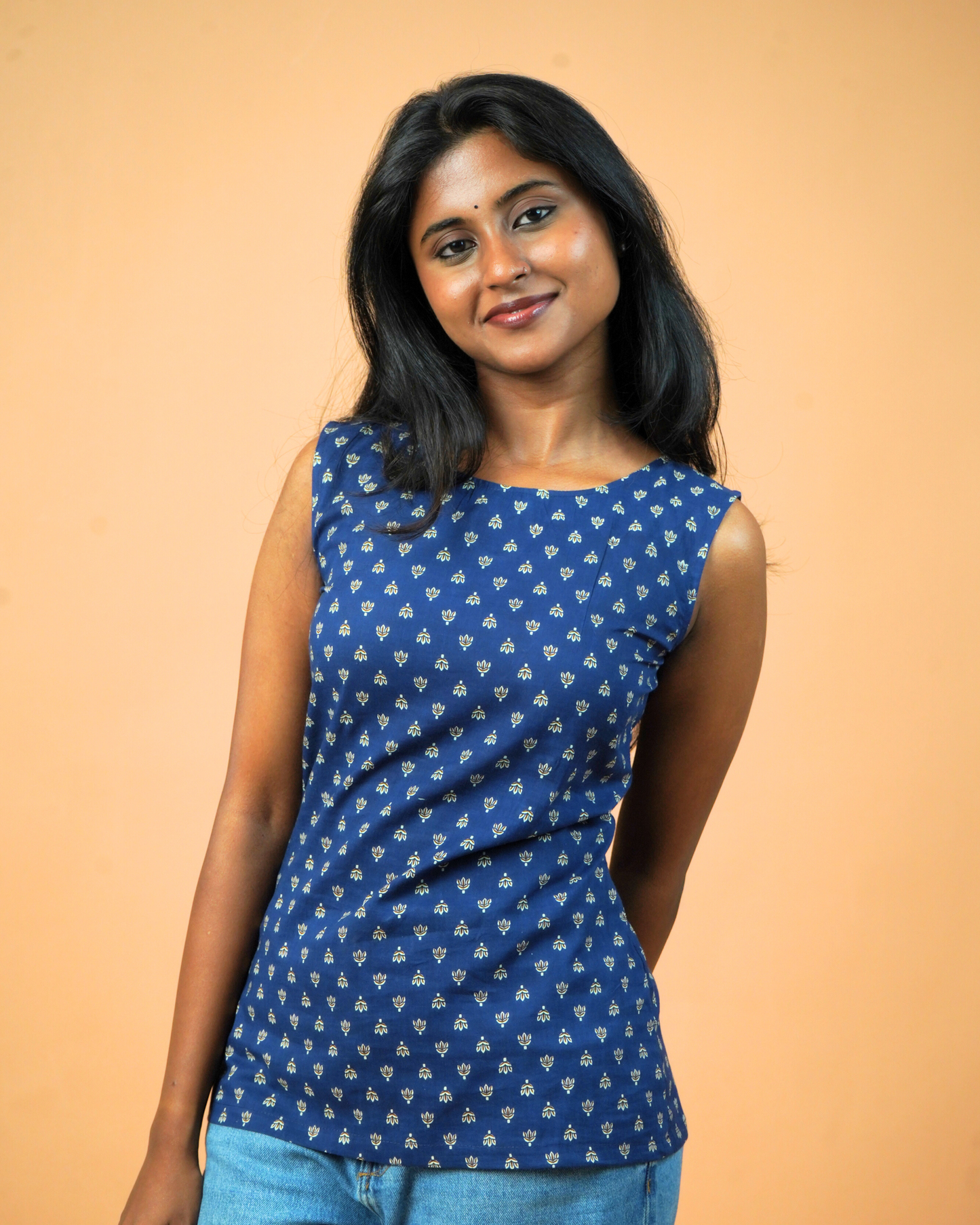 Blue Short Kurti