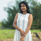 Blue willow muslin dress