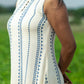 Blue willow muslin dress