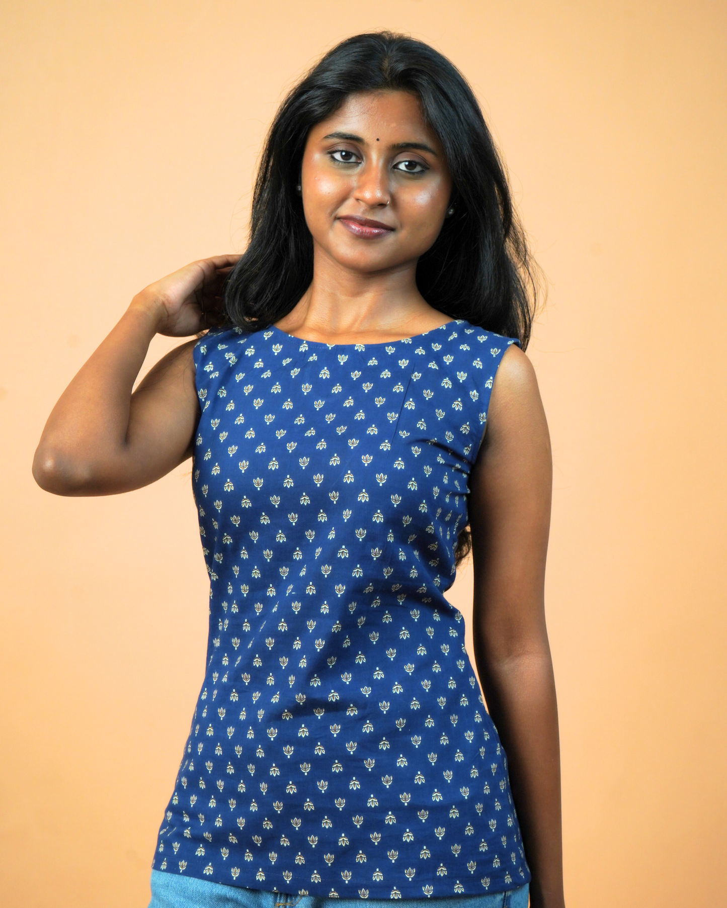 Blue Short Kurti