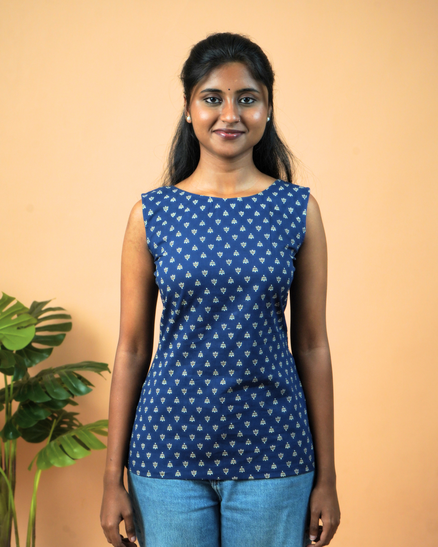 Blue Short Kurti