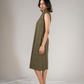 Olive Aura – A Line Dress