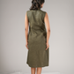 Olive Aura – A Line Dress