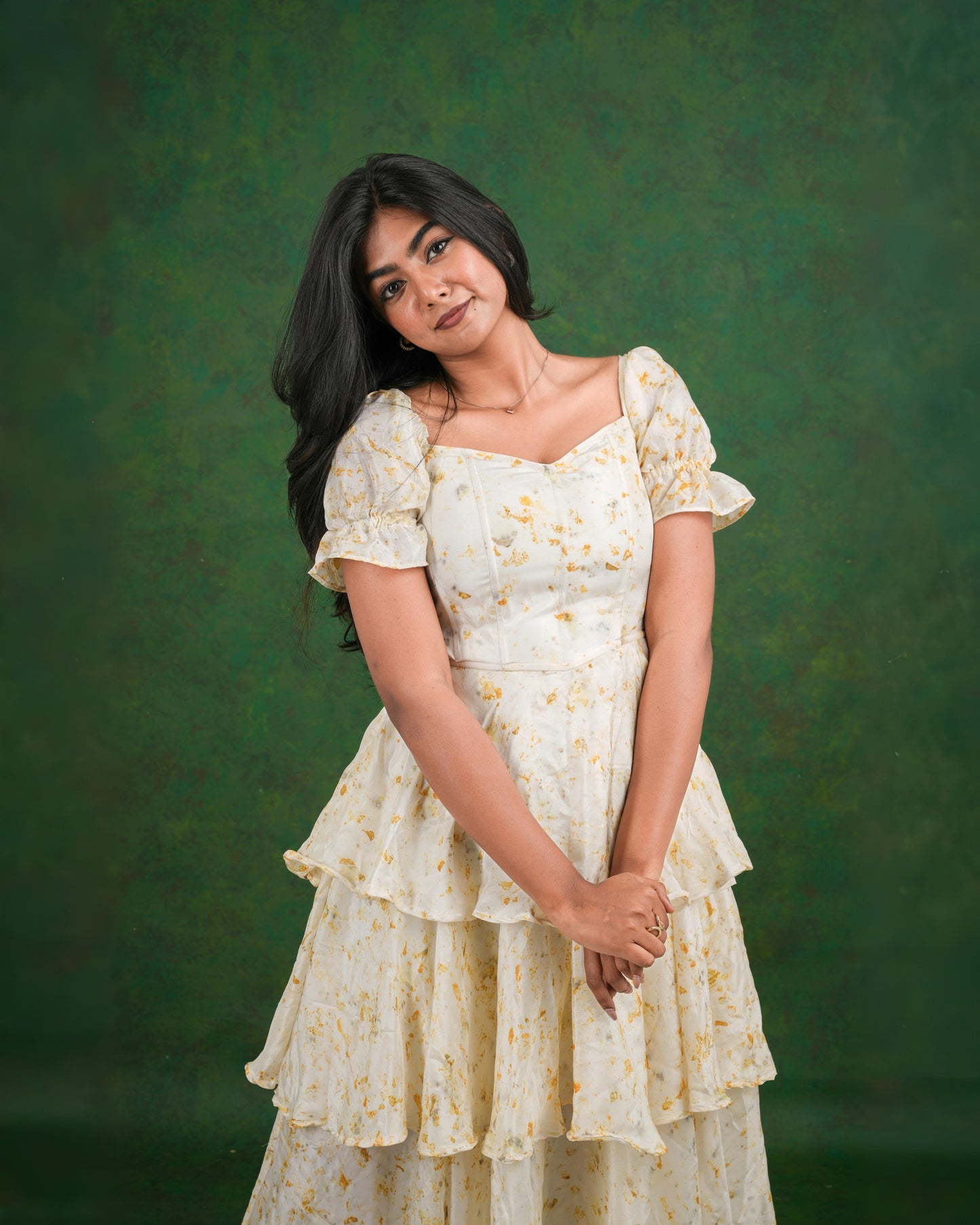 Ira Silk eco floral dress