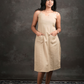 Zyra linen midi dress