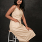Zyra linen midi dress