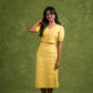 Aira – Yellow Linen Wrap Co-ord Set | Elegant Casual & Evening Wear
