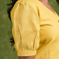 Aira – Yellow Linen Wrap Co-ord Set | Elegant Casual & Evening Wear