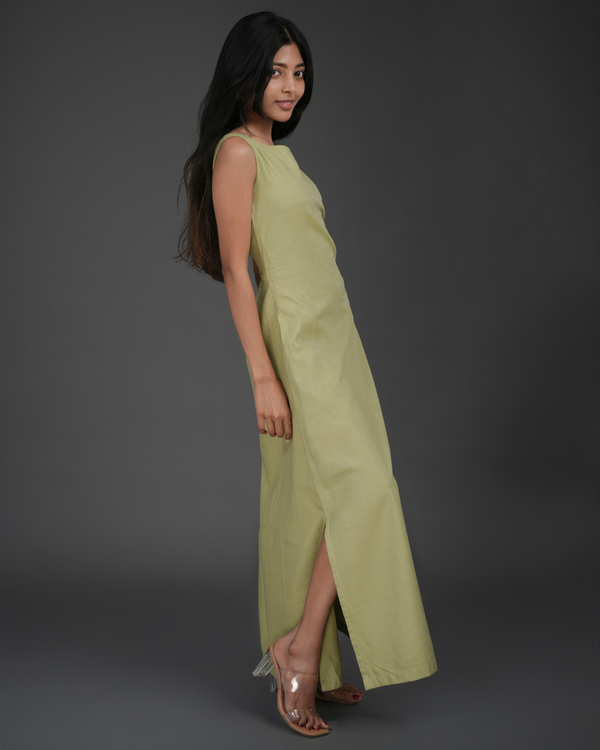 Sage – linen dress